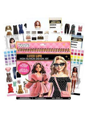 Fashion Angels Luxe Life High Fashion Design Set, Includes 500+ Stickers
